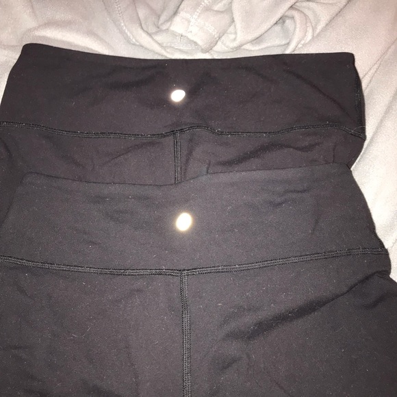 Two pairs of black lululemon leggings - Picture 6 of 7